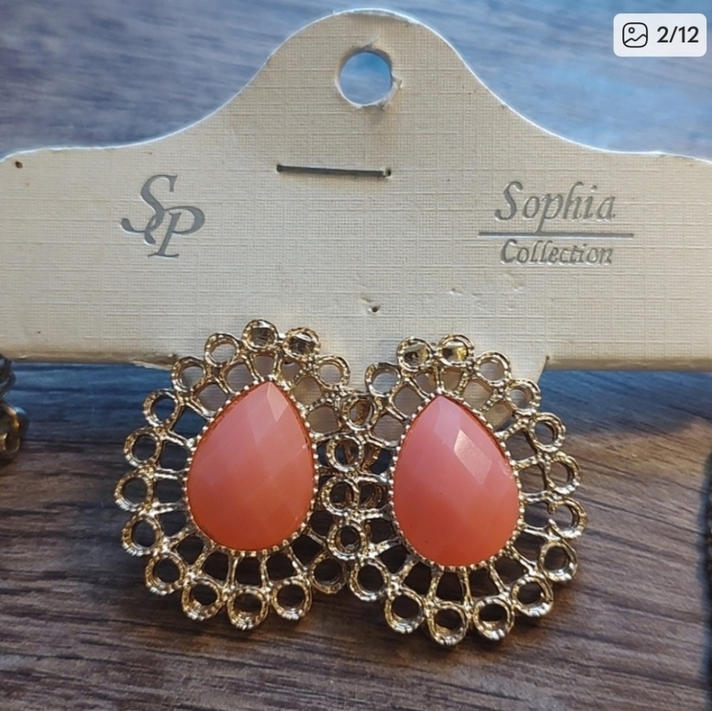 🌟BOGO Free🌟Sophia Collection Peach Jewelry Set - Picture 2 of 8